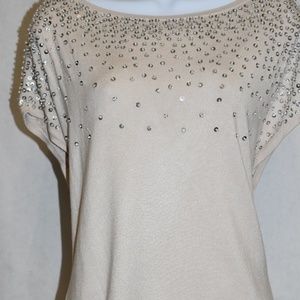 White House Black Market Embellished Sweater XL